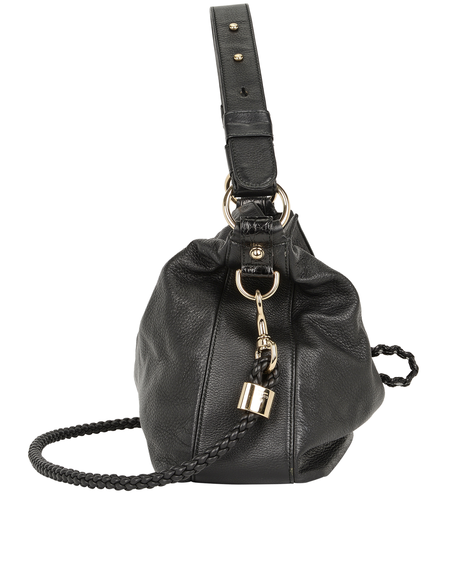 G Wave Hobo, &pound;495, Handbags, Black, Leather, Side view